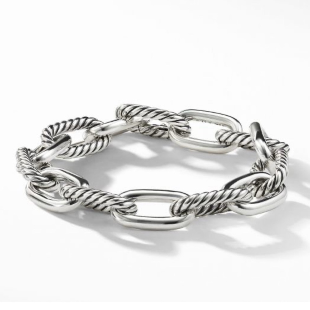 David Yurman Madison Silver Chain Link Bracelet 11mm